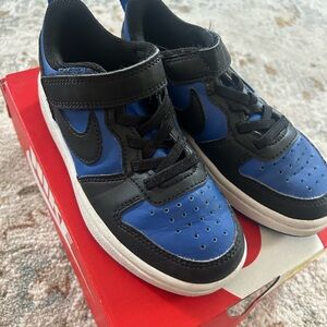 Nike Kids' Black and Blue Athletic Shoes
